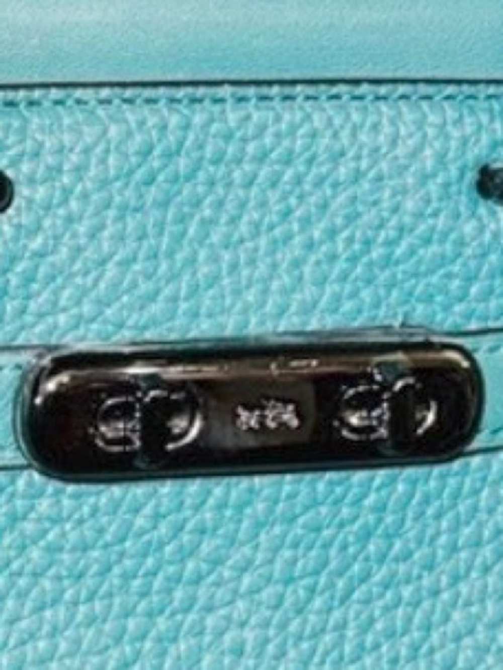 Coach Mini Swagger 21 Pebble Leather Satchel w Removable Strap 2018 - Like New - Picture 6 of 16